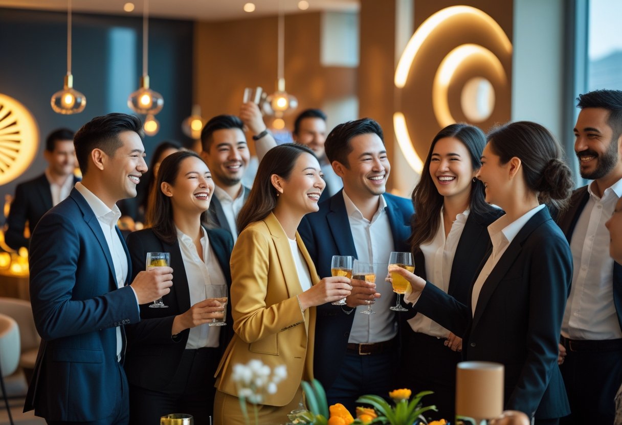 Mennesker til firmafest