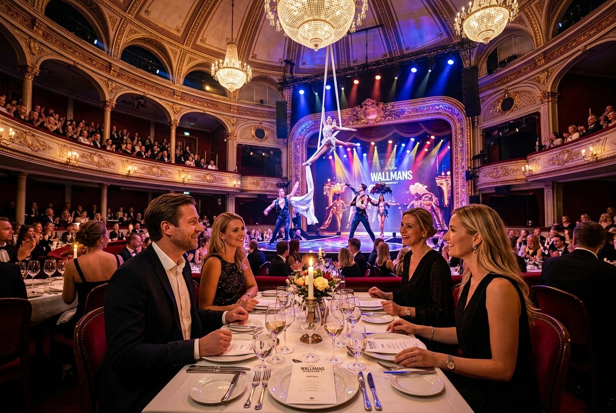 Middag og show i verdensklasse oplev Wallmans Dinnerparty i Cirkusbygningen